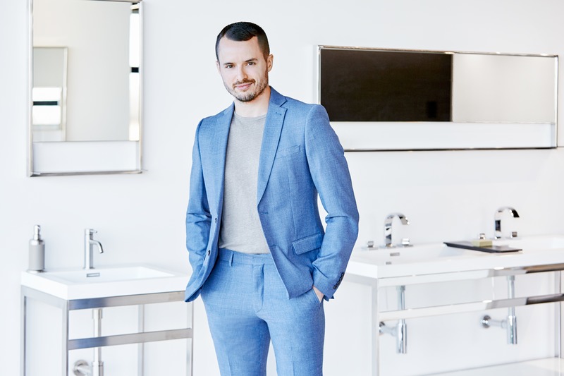 Press kit | 2342-07 - Press release | FEEL the difference: WETSTYLE’s collection of customizable shower bases lay textured luxury at your feet - WETSTYLE - Industrial Design - Édouard Bourgault Parisé, Creative and Marketing Director - Photo credit: Pierre-Luc Dufour