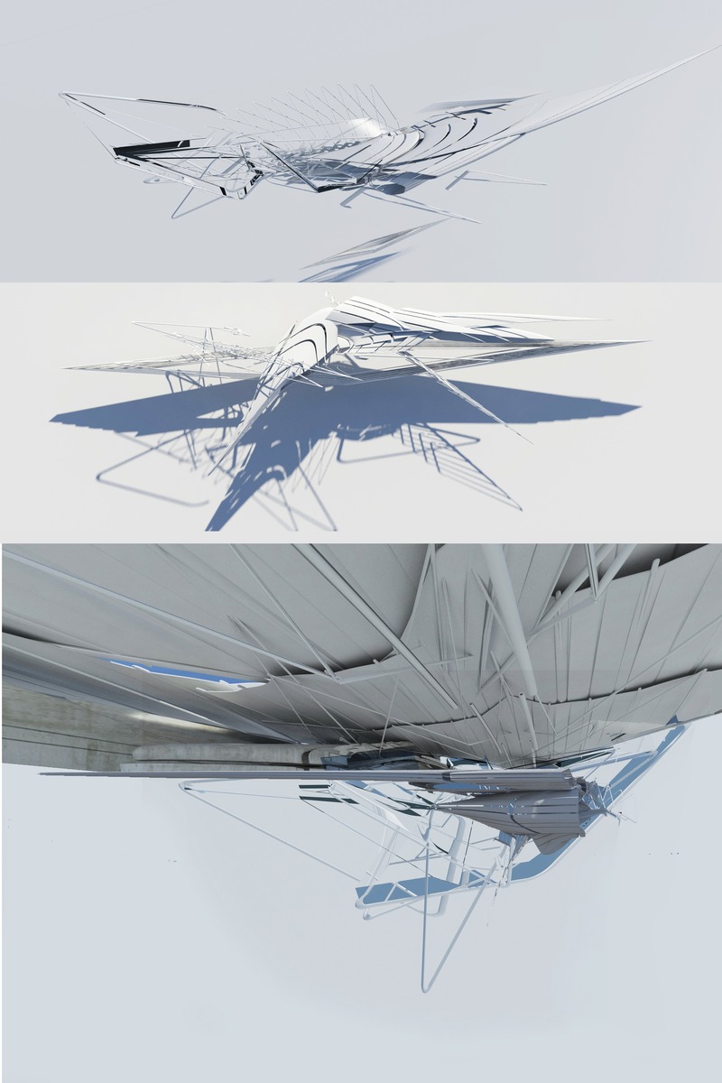 Press kit | 2121-13 - Press release | Piezoelectric pendulum bridge - Margot Krasojević Architects - Landscape Architecture - Choreography of shifting canopy fragments - Photo credit: Margot Krasojević