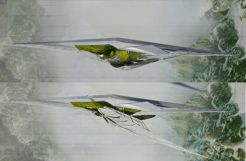 Press kit | 2121-13 - Press release | Piezoelectric pendulum bridge - Margot Krasojević Architects - Landscape Architecture - Canopy pendulum movement maintains stability, plan - Photo credit: Margot Krasojević