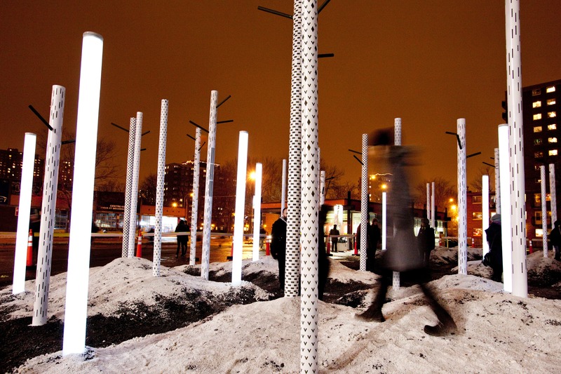 Press kit | 583-21 - Press release | Luminothérapie: 10 Years of Winter Creativity in the Quartier des Spectacles - Quartier des Spectacles Partnership - Event + Exhibition -  <p class="">FORÊT FORÊT, by Amandine Guillard, Anik Poirier, Albane Guy, TagTeam Studio, Impact Productions</p>  - Photo credit: Martine Doyon<br style="">