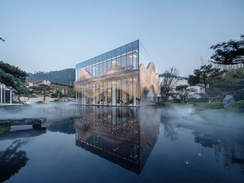 Dossier de presse | 4150-01 - Communiqué de presse | Shanxiao Sales Pavilion, Chongqing - aoe - Architecture commerciale - Crédit photo : Huang Ligang