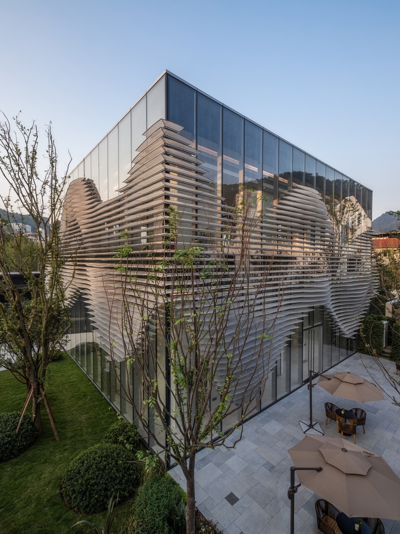 Dossier de presse | 4150-01 - Communiqué de presse | Shanxiao Sales Pavilion, Chongqing - aoe - Architecture commerciale - Crédit photo : Huang Ligang