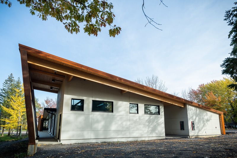 Press kit | 4235-01 - Press release | Corten pavilion - Les Architectes Labonté Marcil - Institutional Architecture - Photo credit: Martin Girard<br>
