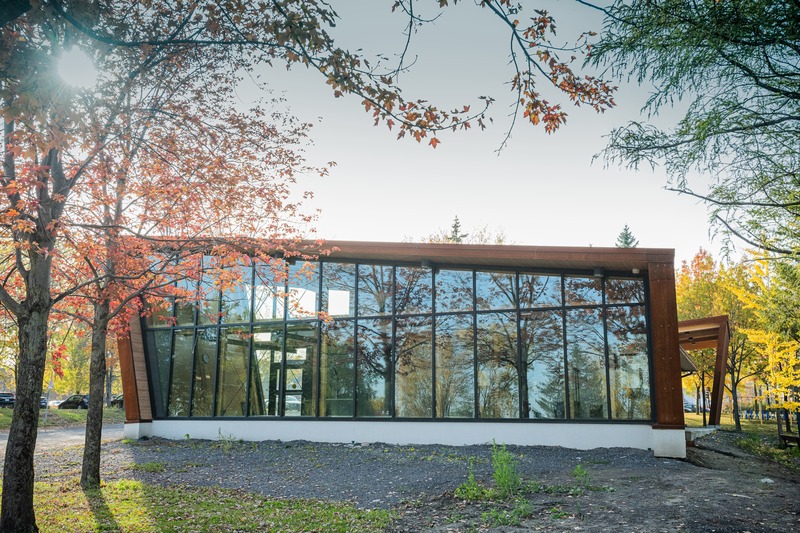 Press kit | 4235-01 - Press release | Corten pavilion - Les Architectes Labonté Marcil - Institutional Architecture - Photo credit: Martin Girard<br>