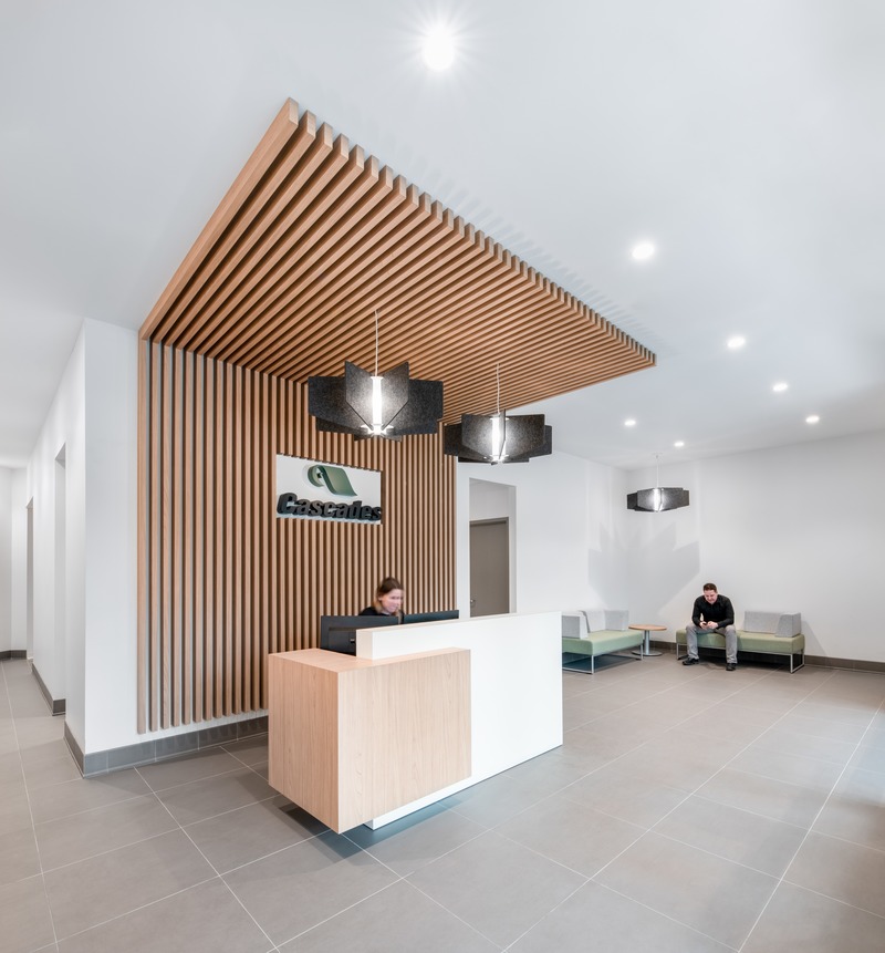 Press kit | 1215-06 - Press release | Cascades Containerboard Packaging - ISSASTUDIO - Commercial Interior Design - Photo credit: David Boyer