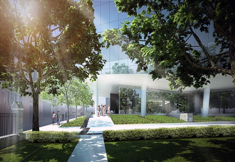 Press kit | 952-25 - Press release | A New Downtown Building for HEC Montréal - Provencher_Roy - Institutional Architecture - Park and commemoration of the vestiges of Saint Bridget’s Refuge - Photo credit: Provencher_Roy