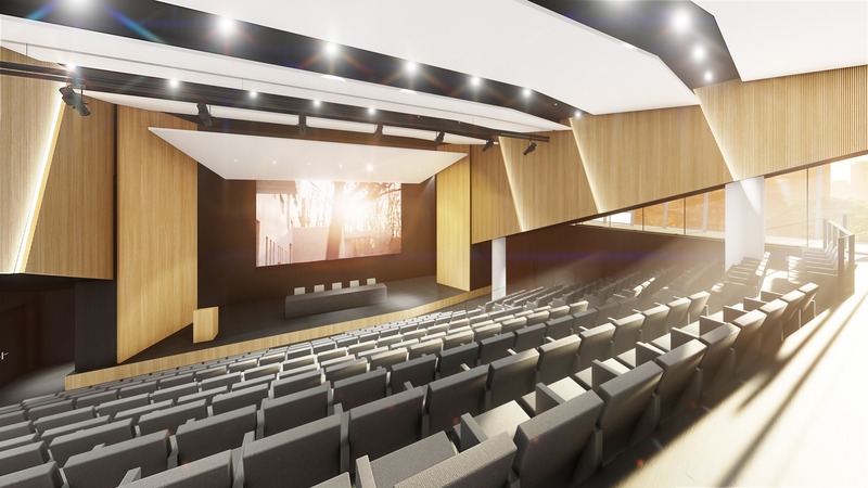 Press kit | 952-25 - Press release | A New Downtown Building for HEC Montréal - Provencher_Roy - Institutional Architecture - Auditorium - 300 Places - Level 3 - Photo credit: Provencher_Roy