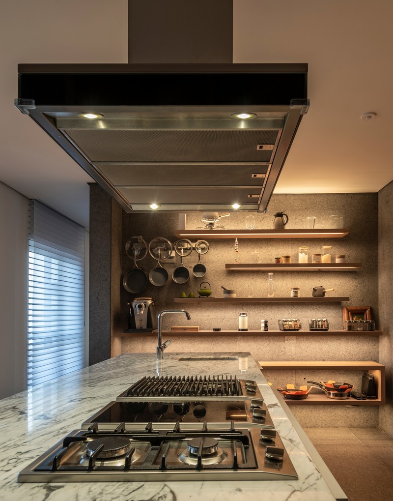Dossier de presse | 4176-03 - Communiqué de presse | ‘Antigua’ High-Rise Apartment in Mexico City - estereotomia - Architecture résidentielle - Kitchen - Crédit photo : Jaime Navarro
