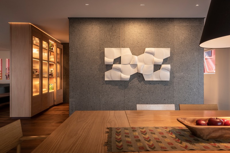 Dossier de presse | 4176-03 - Communiqué de presse | ‘Antigua’ High-Rise Apartment in Mexico City - estereotomia - Architecture résidentielle - Dining room - Crédit photo : Jaime Navarro