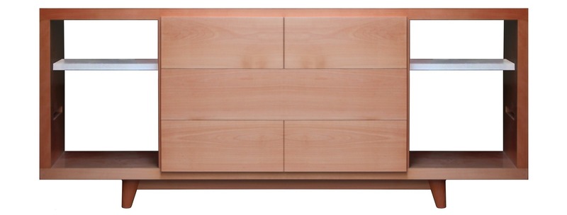Dossier de presse | 4176-03 - Communiqué de presse | ‘Antigua’ High-Rise Apartment in Mexico City - estereotomia - Architecture résidentielle - Wood Buffet - Crédit photo : Alejandro de la vega Zulueta