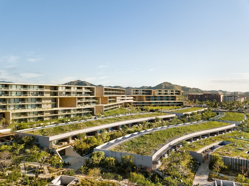 Dossier de presse | 3120-02 - Communiqué de presse | Solaz Los Cabos Hotel - Sordo Madaleno - Architecture commerciale - Aerial View - Crédit photo : © Sordo Madaleno Arquitectos, photo by Rafael Gamo