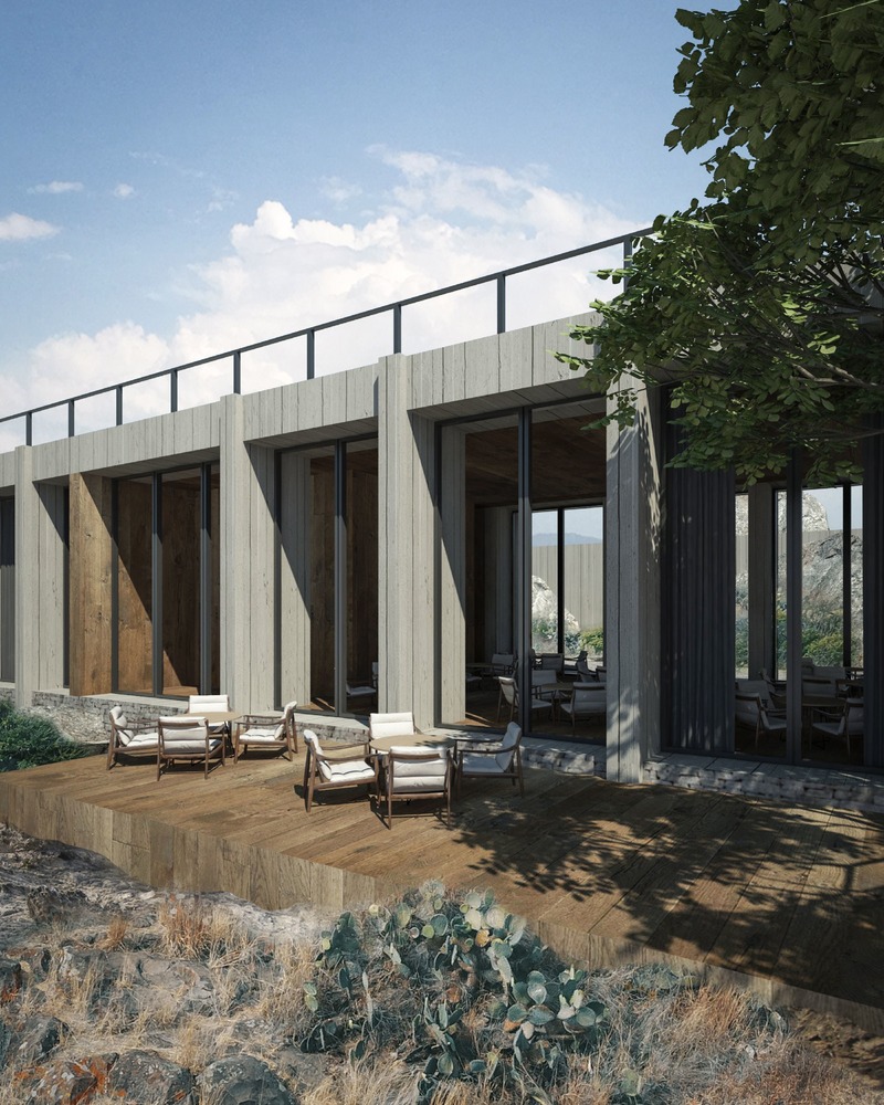 Dossier de presse | 2872-01 - Communiqué de presse | Vineyard "El Pedregal" - ASP Arquitectura Sergio Portillo - Architecture de paysage - restaurant - Crédit photo : Ivan Reyes