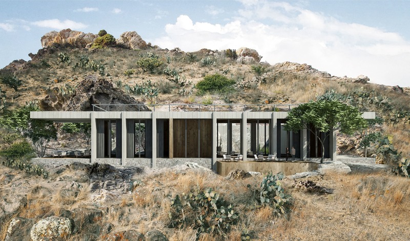 Dossier de presse | 2872-01 - Communiqué de presse | Vineyard "El Pedregal" - ASP Arquitectura Sergio Portillo - Architecture de paysage - club house - Crédit photo : Ivan Reyes