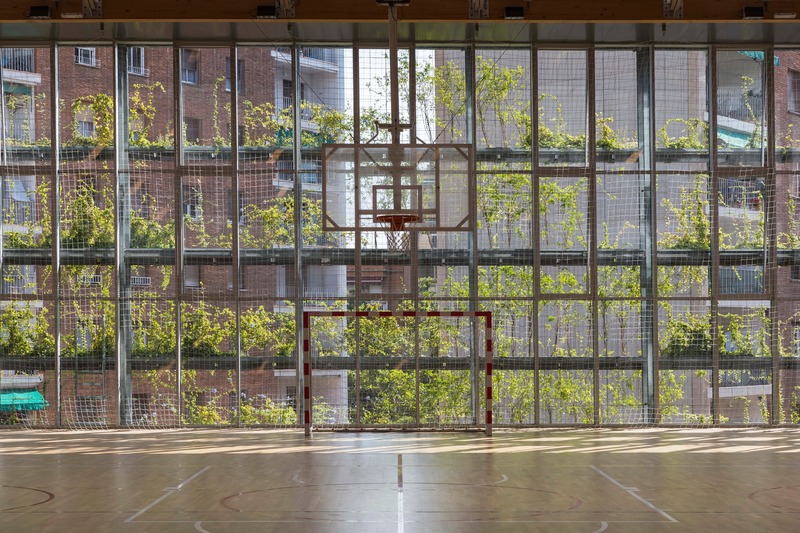 Dossier de presse | 4080-01 - Communiqué de presse | Turó de la Peira's Sports Center and layout of the interior urban block - Arquitectura Anna Noguera - Architecture institutionnelle - Turó de la Peira: Naturalize interior spaces - Crédit photo : Enric Duch