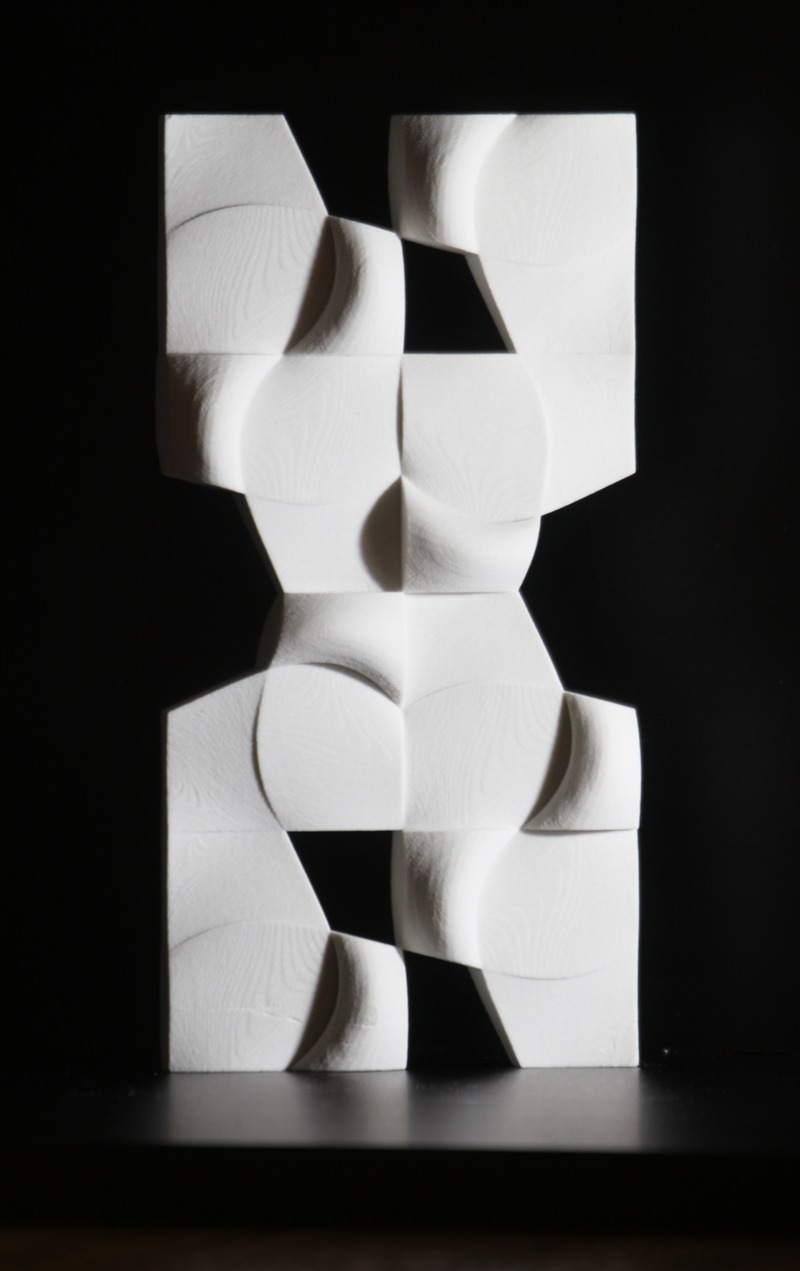 Dossier de presse | 4176-02 - Communiqué de presse | The Evolution of Form - estereotomia - Art -  teyaochihuani (mexican warrior), sandstone sculpture  - Crédit photo :  Alejandro de la Vega Zulueta 