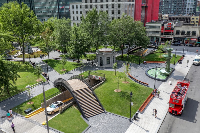 Dossier de presse | 673-22 - Communiqué de presse | Et les lauréats sont ! GRANDS PRIX DU DESIGN 13e édition - Agence PID - Concours - <p style="">Grand prix architecture de paysage public	</p><p style=""><br style="">Square Dorchester portion nord	<br style="">Claude Cormier et Associés	</p> - Crédit photo : Jean François Savaria
