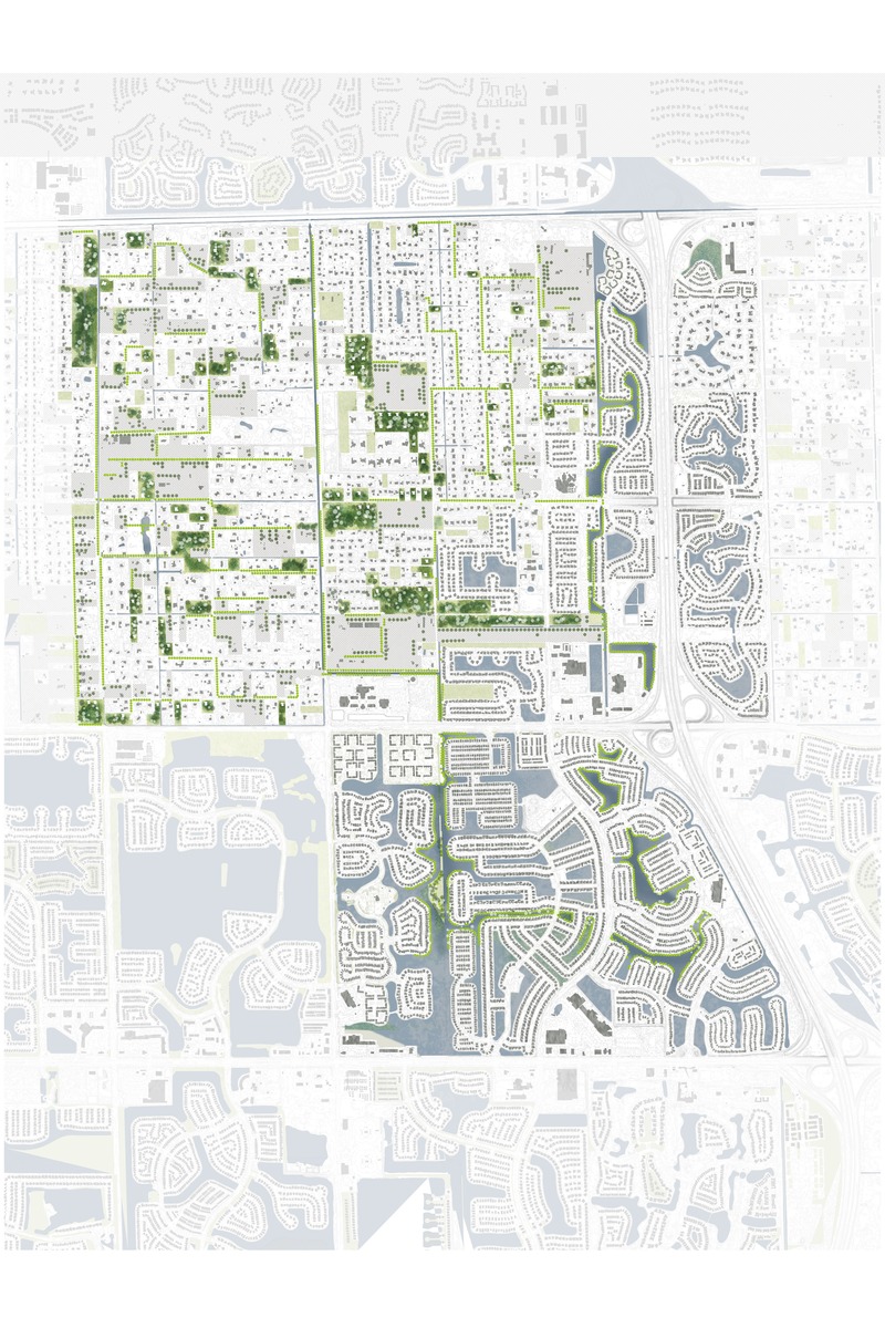 Dossier de presse | 1020-08 - Communiqué de presse | L'AAPC, l'ICU, et l'IRAC annoncent les lauréats des Prix nationaux de design urbain 2020 - L’Institut royal d’architecture du Canada (IRAC), l’Institut canadien des urbanistes (ICU) et l’Association des architectes paysagistes du Canada (AAPC) - Concours - Le filtre de drainage pour les Exerglades: Ce dessin présente un aperçudes filtres de drainage pour le basin S-8 - Crédit photo : N/A