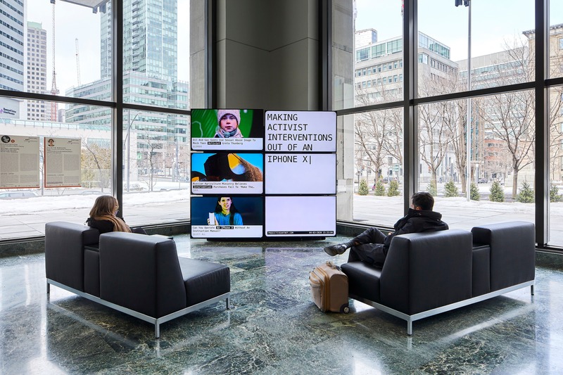 Press kit | 870-09 - Press release | Art Souterrain Festival 2020: RESET - Art Souterrain - Event + Exhibition - Predictive art bot of Disnovation - Photo credit: Thierry Dubois