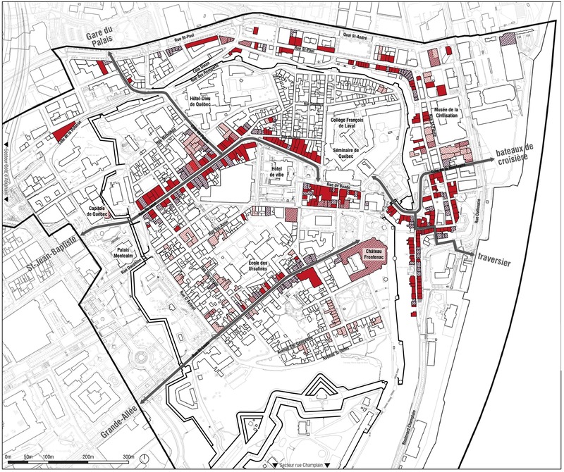 Dossier de presse | 4677-01 - Communiqué de presse | GROUPE A / ANNEXE U récipiendaire d'un Prix national d’excellence en design urbain de l'IRAC - Groupe A / Annexe U - Design urbain - Carte des principaux usages et accès touristiques - Crédit photo : Groupe A / Annexe U