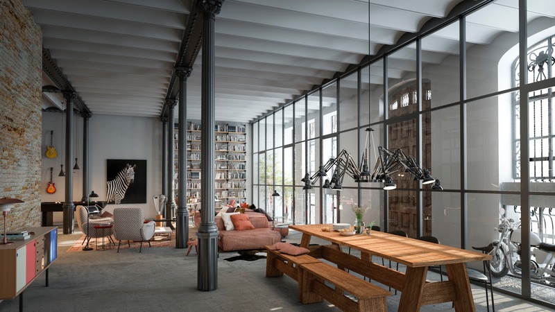 Press kit | 4480-01 - Press release | Casa Burés, Barcelona - Estudio Vilablanch + TDB Arquitectura - Residential Interior Design - Casa Burés, Barcelona - Loft - Photo credit: Estudio Vilablanch &amp; Bonavista Developments