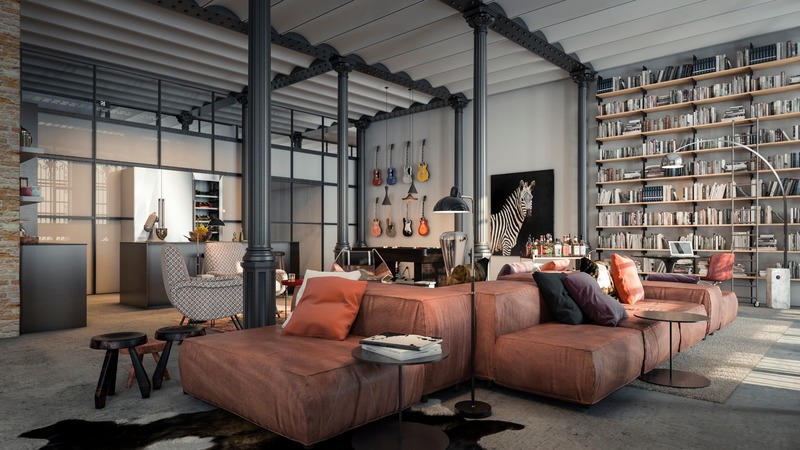 Press kit | 4480-01 - Press release | Casa Burés, Barcelona - Estudio Vilablanch + TDB Arquitectura - Residential Interior Design - Casa Burés, Barcelona - Loft - Photo credit: Estudio Vilablanch &amp; Bonavista Developments