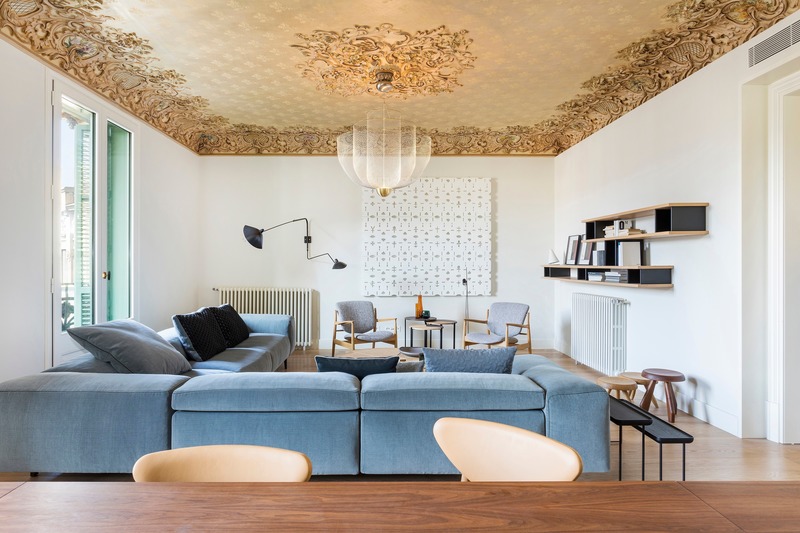 Press kit | 4480-01 - Press release | Casa Burés, Barcelona - Estudio Vilablanch + TDB Arquitectura - Residential Interior Design - Casa Burés, Barcelona - Flat - Photo credit: Photographer: Jordi Folch