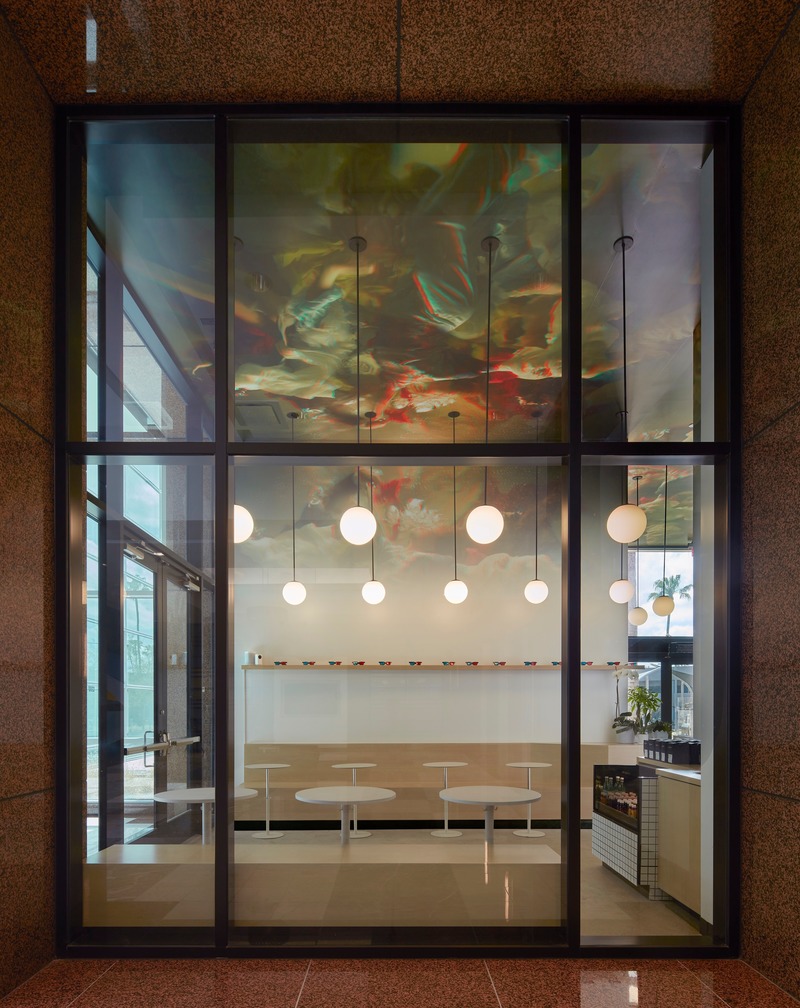 Dossier de presse | 4369-02 - Communiqué de presse | Stereoscope - Wick Architecture and Design - Design d’intérieur commercial - Stereoscope view from lobby - Crédit photo : Benny Chan