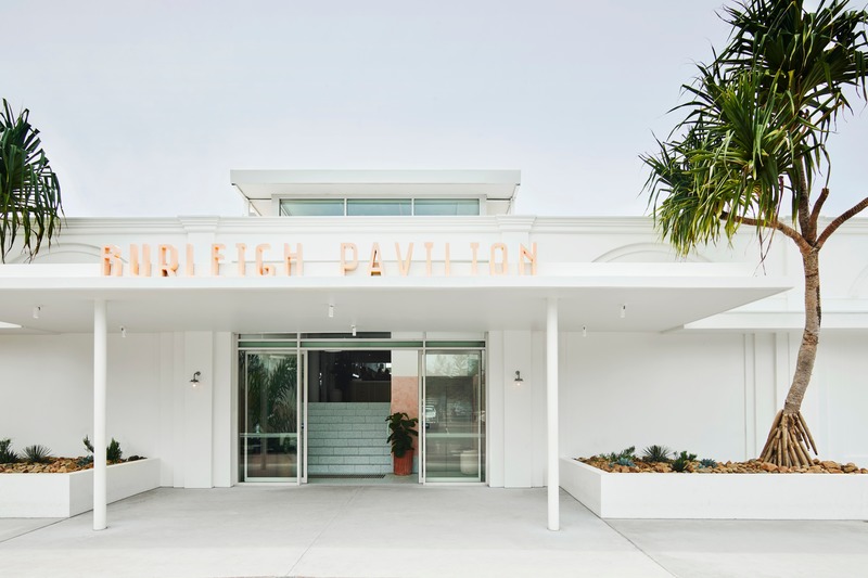 Press kit | 2887-09 - Press release | Australian Coastal Hospitality at its Finest - Alexander& CO. - Commercial Interior Design - Street Level Entrance - Photo credit: <p>Anson Smart</p><p><br></p>
