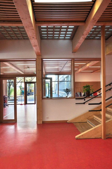 Dossier de presse | 1012-01 - Communiqué de presse | Groupe scolaire Lamoricière - archi5 - Design d’intérieur institutionnel - Crédit photo : Fabien Terreaux