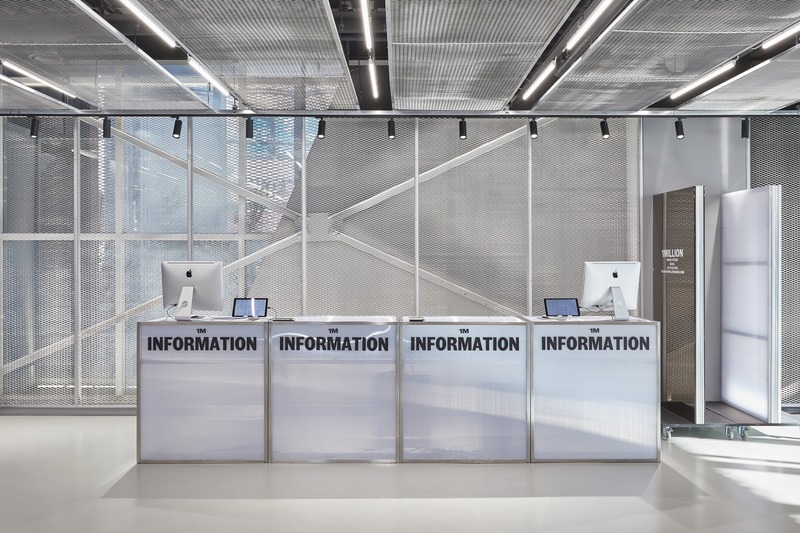 Press kit | 1332-05 - Press release | Branding & Environmental Design – It takes two to tango - TUX - Commercial Interior Design - Welcome Desk - Photo credit: Kwon Yoonsung