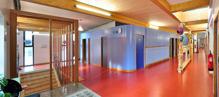 Dossier de presse | 1012-01 - Communiqué de presse | Groupe scolaire Lamoricière - archi5 - Design d’intérieur institutionnel - Crédit photo : Fabien Terreaux