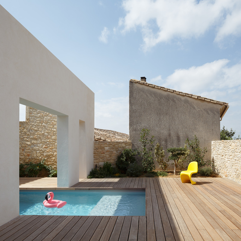 Press kit | 2926-02 - Press release | TRA house in a city center - (ma!ca) architecture - Residential Architecture - frames and swimming pool<br> - Photo credit: Julien Kerdraon