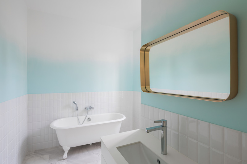 Press kit | 2926-04 - Press release | MON house & brick extension - (ma!ca) architecture - Residential Architecture - tie-dye walls<br> - Photo credit: Ivan Mathie