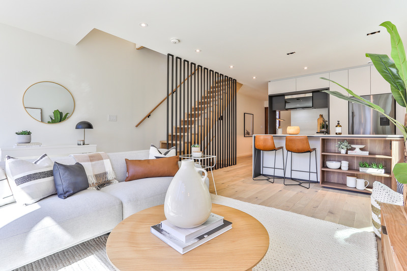 Press kit | 2344-02 - Press release | Two Intertwined Homes - Efficient, Sustainable and Healthy Urban Living - baukultur/ca - Residential Architecture - Main Floor, Unit A <br> - Photo credit: Michael Peart