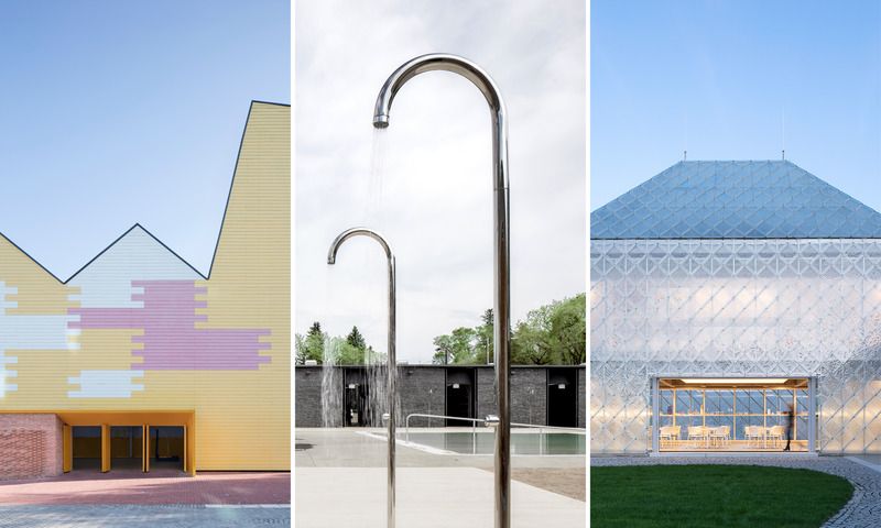 Press kit | 809-30 - Press release | Meet the Finalists of the 2020 AZ Awards - AZURE - Competition - <p><b>Commercial/Institutional Buildings Under 1,000 SqM</b></p><p style=""><br style=""></p><p><b>SUP Atelier: </b>Indoor Playground (Doubling as Lecture Hall) of a Middle School, Yueyang City, Hunan Province, China</p><p><br></p><p><b>Gh3*:</b> Borden Park Natural Swimming Pool, Edmonton, Canada</p><p><br></p><p><b>OV-A: </b>Glass House for Lasvit, Nový Bor, Czech Republic</p><p> </p> - Photo credit: AZURE