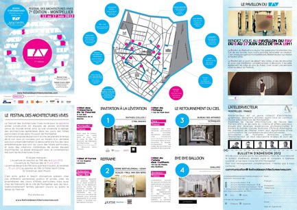 Press kit | 982-02 - Press release | Opening of the Festival of Lively Architecture 2012 Tuesday, June 12 - 6:30 p.m. - Association Champ Libre - Festival des Architectures Vives (FAV) - Event + Exhibition - Programmation du FAV - Photo credit: FAV