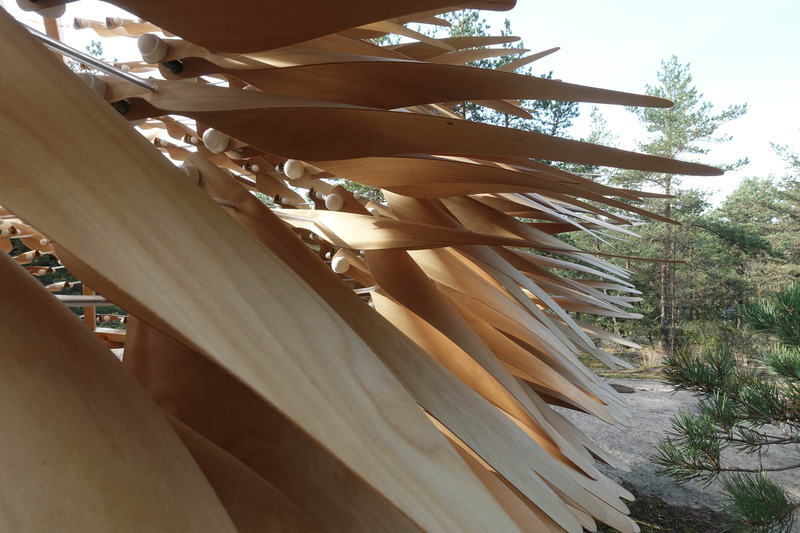 Press kit | 2807-01 - Press release | NEON’s “Shiver House” is re-imagined in wood to celebrate its five year anniversary - NEON - Art - Closeup of Shiver House - Photo credit: NEON