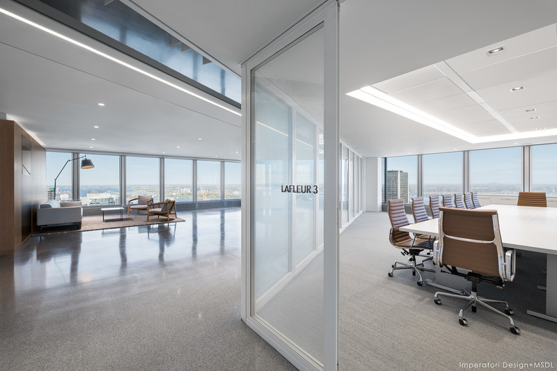 Press kit | 2403-02 - Press release | Raising The Bar - Imperatori Design | Menkès Shooner Dagenais LeTourneux Architectes - Commercial Interior Design - <p class="">Client centre with 270 degree views of montreal</p> - Photo credit: Stéphane Brügger