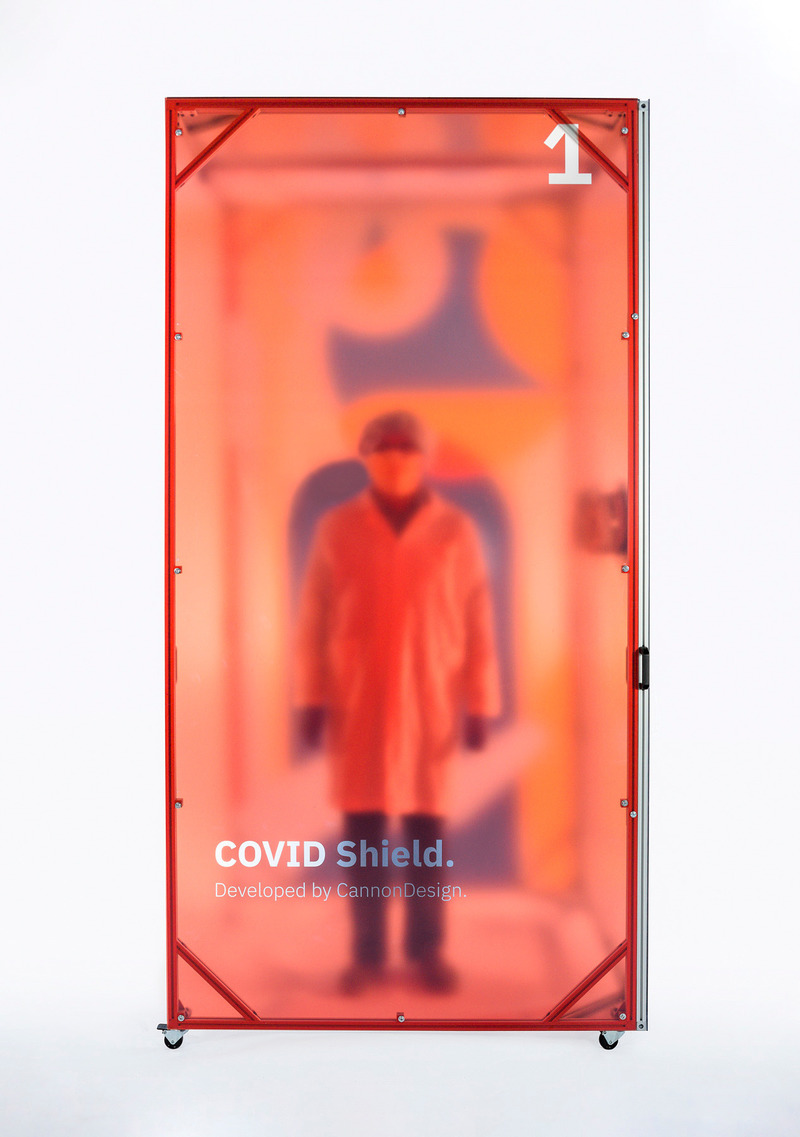 Press kit | 1456-12 - Press release | CannonDesign Unveils COVID Shield - CannonDesign - Product - Photo credit: <blockquote style="">Laura Peters / CannonDesign<br style=""></blockquote>