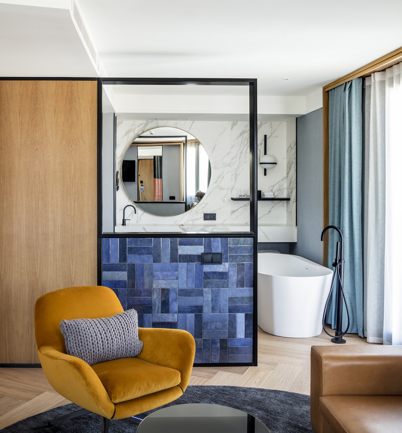 Dossier de presse | 3724-08 - Communiqué de presse | Kimpton Vividora Hotel - EL EQUIPO CREATIVO - Design d’intérieur commercial - Crédit photo : Adrià Goula