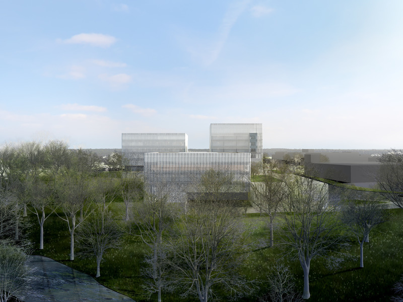 Press kit | 1456-15 - Press release | Philadelphia Neurologic Institute Will Be Department-Less Health Building that Redefines Patient Care - Yazdani Studio of CannonDesign - Commercial Architecture -   Philadelphia Neurologic Institute Alternate Aerial View   - Photo credit: Yazdani Studio of CannonDesign