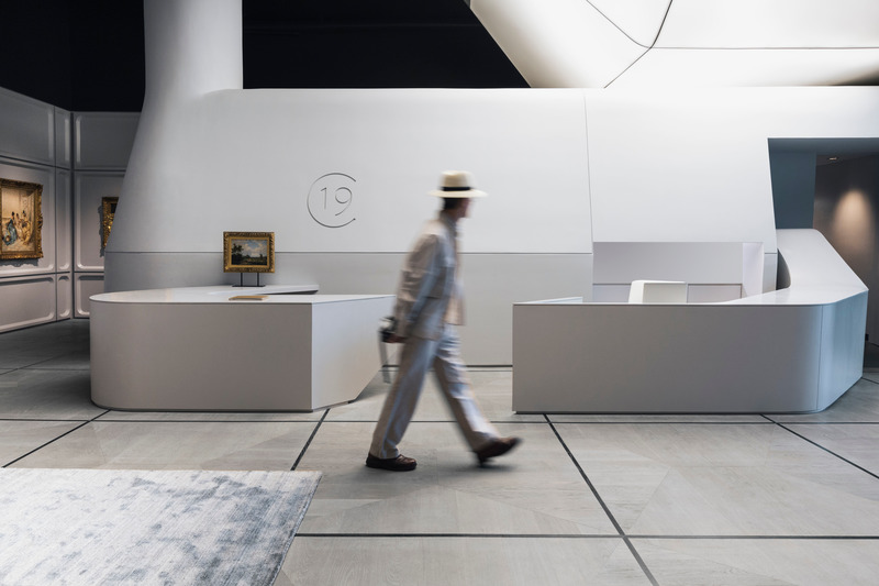 Press kit | 2244-03 - Press release | BE29 - Arshia Architects - Commercial Interior Design -  Gallery 19C - Reception - Photo credit: Monika Sedziute