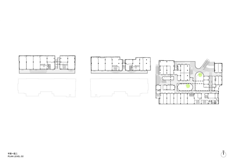 Press kit | 3565-02 - Press release | Cube Gallery - CLOU architects - Commercial Architecture - Plan Level 02 - Photo credit: CLOU