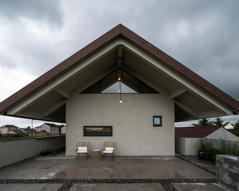 Dossier de presse | 4722-01 - Communiqué de presse | House G - Interval Architects - Architecture résidentielle - Terrace - Crédit photo : Zhi Geng