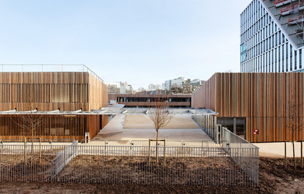 Dossier de presse | 1008-01 - Communiqué de presse | Groupe scolaire Lucie Aubrac - Dietmar Feichtinger Architectes - Architecture institutionnelle - Crédit photo : David Boureau