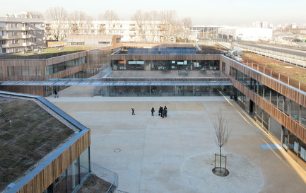 Dossier de presse | 1008-01 - Communiqué de presse | Groupe scolaire Lucie Aubrac - Dietmar Feichtinger Architectes - Architecture institutionnelle - Crédit photo : David Boureau