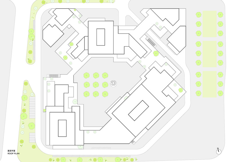 Press kit | 3565-03 - Press release | Vantone Center - CLOU architects - Commercial Architecture - Roof Plan - Photo credit: CLOU