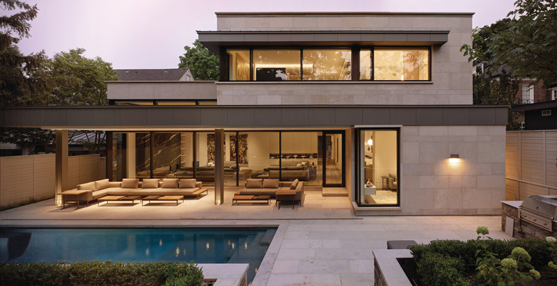 Press kit | 2941-01 - Press release | Russell Hill Road Residence - Taylor Smyth Architects - Residential Architecture - Rear View - Photo credit: Ben Rahn/A-Frame