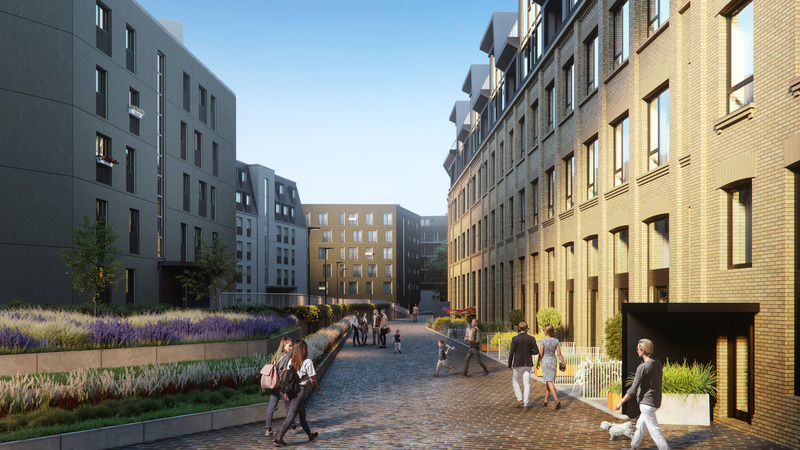 Press kit | 2254-02 - Press release | Arplan Shapes Riga’s City Oasis into an Inclusive and Healthy Green Living Environment - Arplan, Ltd. - Residential Architecture - Photo credit: Renderings, Yellow Stuudio