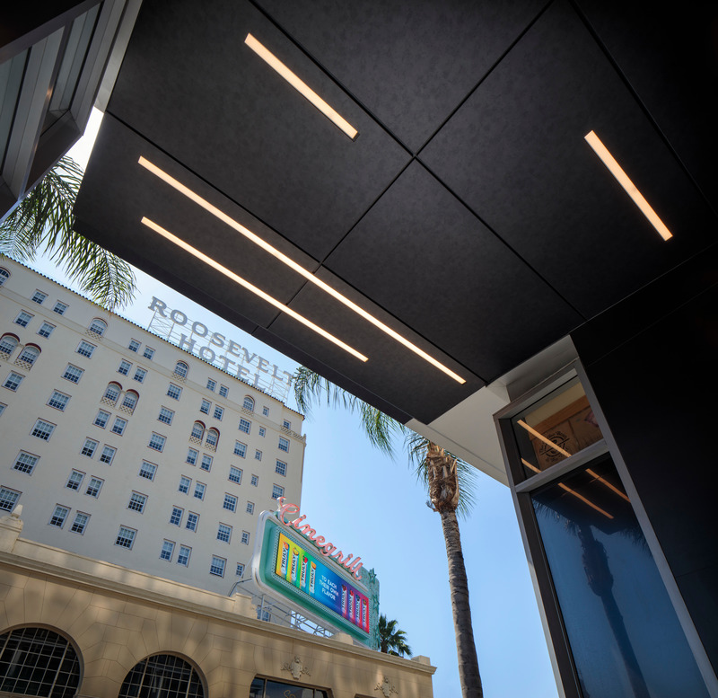 Dossier de presse | 3414-02 - Communiqué de presse | Pure + FreeForm Harnesses the Transformative Power of Light with New Collection of Metal Skins - Pure + FreeForm - Produit - Hollywood, installed at 6922 Hollywood Blvd in Los Angeles - Crédit photo : Photographer: Chipper Hatter